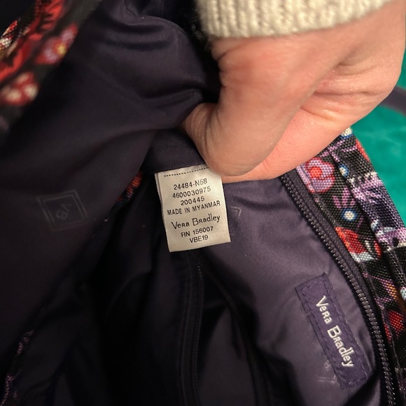 Vera Bradley Lighten Up Multicolor Floral Crossbody Bag - Picture 9 of 10